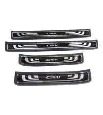 Jogo 4 Soleiras De Porta Honda Crv 2012 A 2016 Originais Preto Jogo 4 Soleiras De Porta Honda Crv 2012 A 2016 Originais Preto