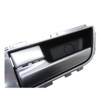 Maçaneta Interna Botão Dianteira Esquerda Discovery 4 10/15 Prata Dianteira