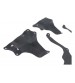 Kit Borrachas Guarda Pó Paralamas Hilux 2006 A 2015 Original Preto