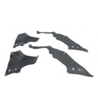 Kit Borrachas Guarda Pó Paralamas Hilux 2006 A 2015 Original Preto Kit Borrachas Guarda Pó Paralamas Hilux 2006 A 2015 Original Preto
