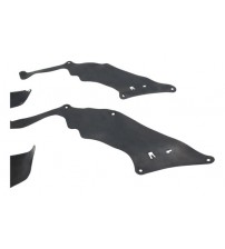 Kit Borrachas Guarda Pó Paralamas Hilux 2006 A 2015 Original Preto