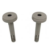 Par Suporte Guia Encosto Cabeça Ford Edge 2011 A 2015 Bege Creme