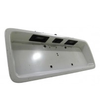 Moldura Luz De Placa Botão Tampa Traseira Gr. Cherokee 97/98 Branco