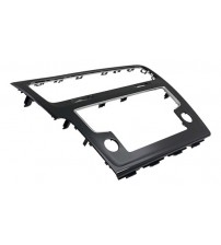 Moldura Painel Multimídia Golf Tsi 2014 A 2017 Black Piano Preto