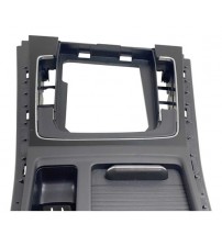 Moldura Câmbio Aut. Esteira Porta Objetos Console Golf 2015 Preto Brilhante Black Piano